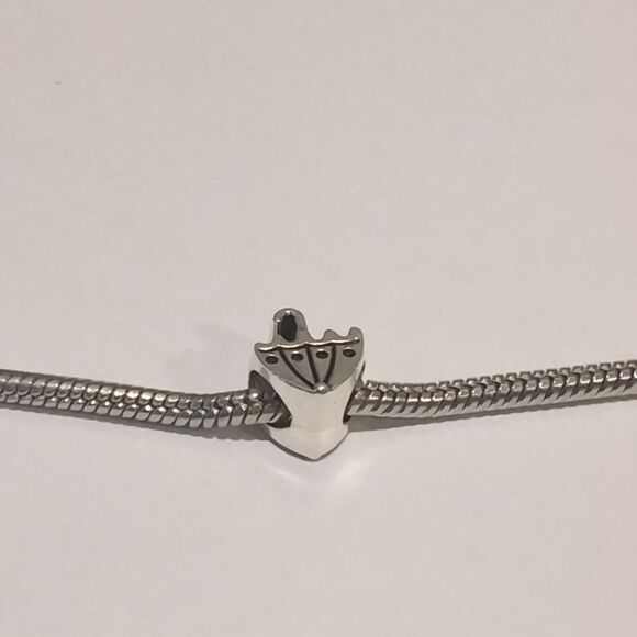 Silver Umbrella Charm for Pandora Style Bracelet - Picture 3 of 5